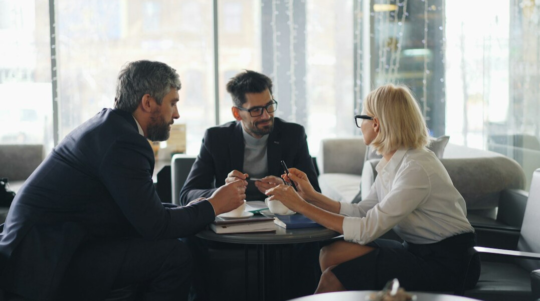 corporate team meeting